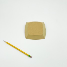 Spherical Square 5 inch Pottery Form